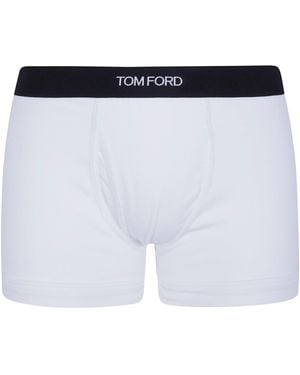 Tom Ford Underwear Boxer Briefs "Cotton Stretch Jersey" - Blue