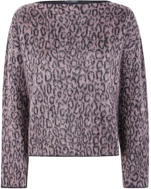 Emporio Armani Spotted Print Jumper - Purple