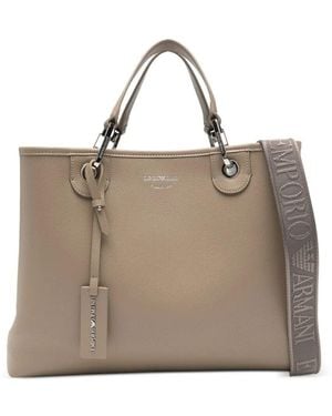 Emporio Armani Myea Medium Shopping Bag - Natural