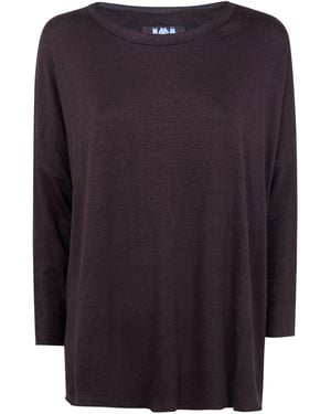 Labo.art Labo. Art "Ata" Lieto Linen Round Neck Sweater - Blue