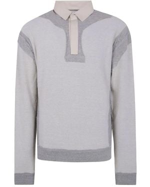 Maison Margiela Polo Neck Sweatshirt - Grey