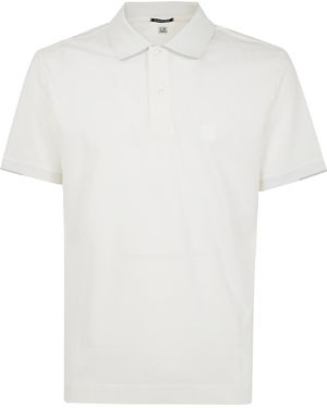 CP COMPANY METROPOLIS C. P. Company Metropolis The Metropolis Series Stretch Piquet Polo - White