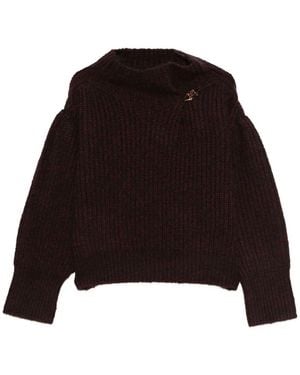 Dries Van Noten "Teubina Emb 2725" Ribbed Jumper - Black