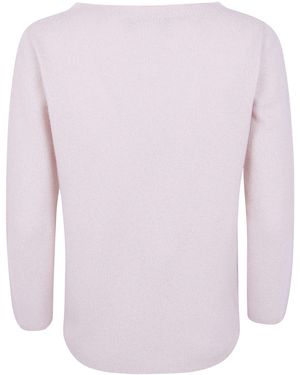 Fabiana Filippi Jumper Boatneck "Lurex Platinum" - Pink