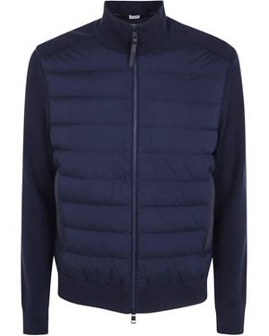 Moncler Jumper Wool "Cardigan" - Blue