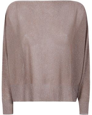 D.exterior D. Exterior F-Lux Overszed Long Sleeves Jumper - Brown