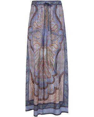 Zimmermann "Wanderlust" Relaxed Pant - Brown