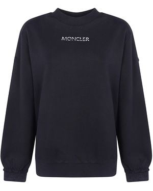 Moncler Felpa Nera "L2.093.8G000.14.89Azy 999" - Blu