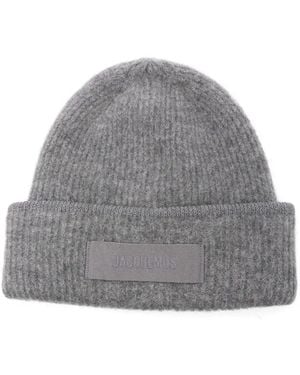 Jacquemus Le Bonet Grosgrain Hat - Grey
