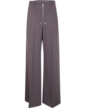 Rick Owens "Tailored Wide Belas" Trousers - Brown