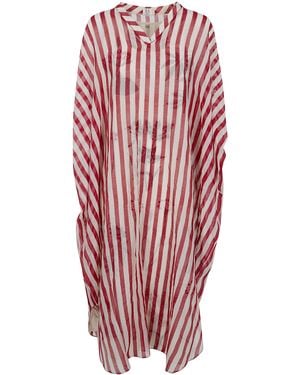 UPAVITA Dress Stripes Kaftano - Red