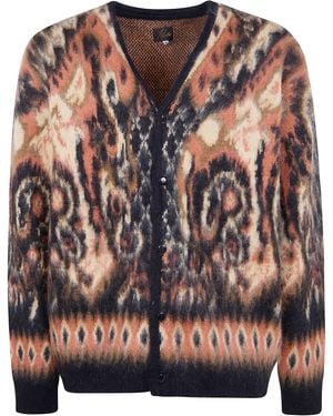 Needles "Mohair Paisley" Cardigan - Brown