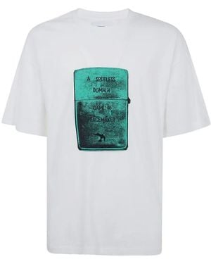 Oamc Peacemaker Peacemaker Lighter Short Sleeves T-Shirt - White