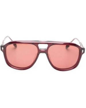 Jacques Marie Mage Occhiali Da Sole Rossi "Leonard" - Rosa