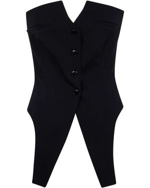 Alexander Wang Deconstructed Vest By - Blue