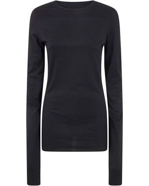 RICK OWENS MONCLER "Girder" Long Sleeves T-Shirt - Black