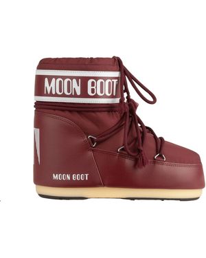 Moon Boot Low Nylon Boots "Icon Moonboot" - Red