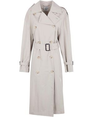 TOTEME "Crisp Summer" Trench - Gray