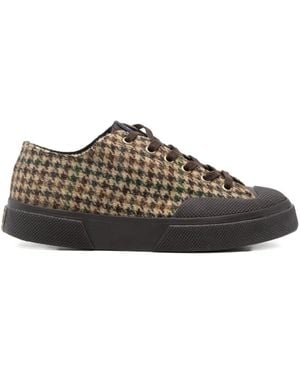 Superga 2432 Works Wool Patchwork Sneakers - Brown