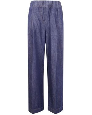 Semicouture Jimmy Trousers - Blue