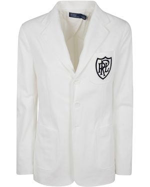 Polo Ralph Lauren Crst Kn Blazer - White