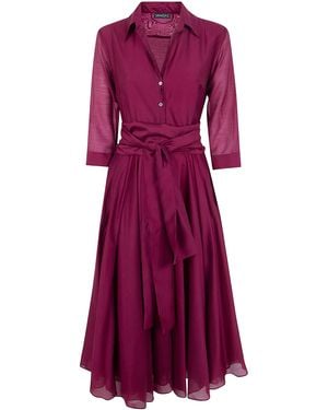 DR. HOPE Long Rounded Dress - Red