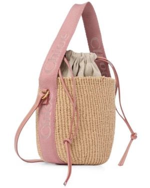Chloé Bag With Cloth Inside "Woody" - Pink