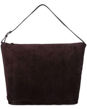 Emporio Armani Hobo Large Chain Soft Suede - Black