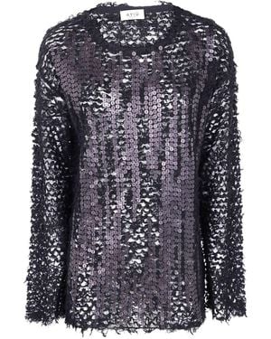 Aviu Pullover Plissettato - Blu