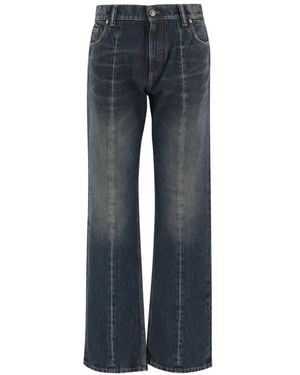 Versace Pant Denim Non Stretch Dirty Wash - Blue