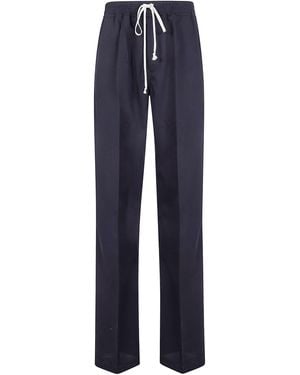 Rick Owens "Dietrich Drawstring" Trousers - Blue