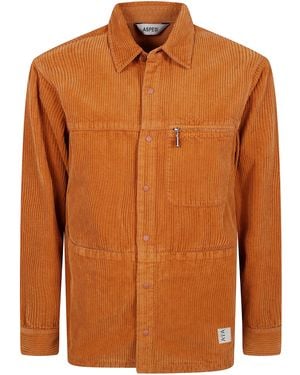 Aspesi Camicia Di Cotone - Marrone