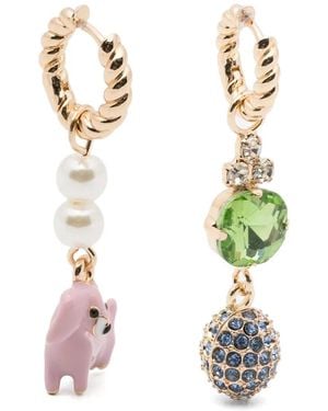 Essentiel Antwerp Jerod Earrings With Charms - White