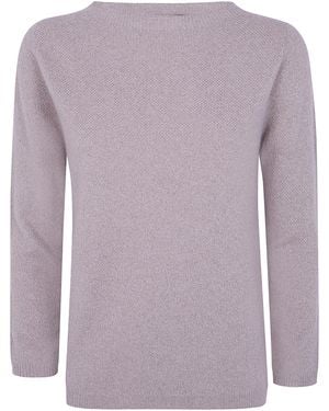 Fabiana Filippi Jumper Boatneck "Lurex Platinum" - Purple