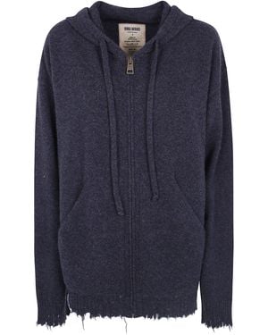 Uma Wang Felpa Con Cappuccio - Blu
