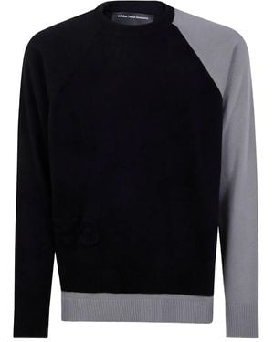 Y-3 Logo Crew Neck Jumper - Blue