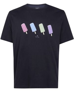 Paul Smith Regular Fit T Shirt "Lollies" - Blue
