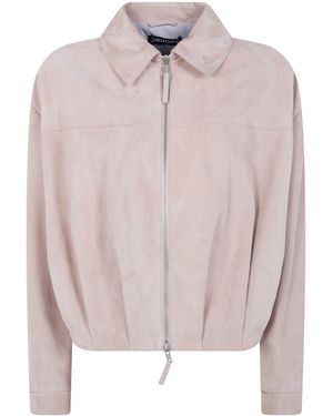 DR. HOPE Suede Bomber - Pink