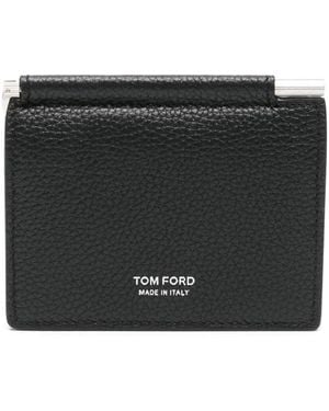 Tom Ford Accessori Clip Portamonete "T Line" - Black