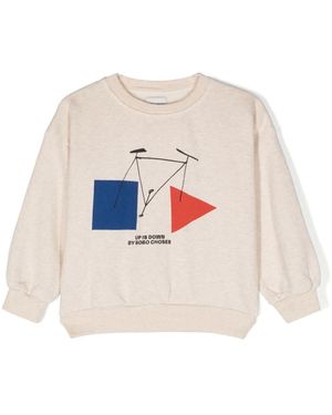 Bobo Choses Crazy Bicy Sweatshirt - White