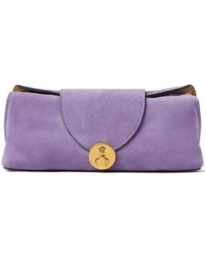 Versace Clutch Leather "Calf Leather" - Purple