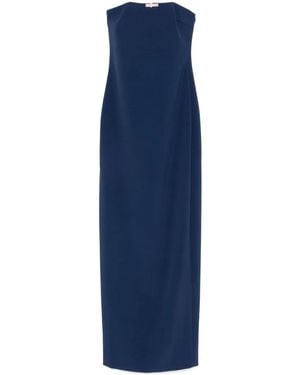 Elisabetta Franchi Long Evening Dress By - Blue