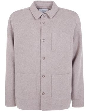 Les Deux Wool Overshirt - Brown