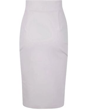 La Petite Robe Di Chiara Boni "Lumi" Jersey Skirt - White