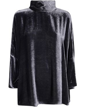 Gentry Portofino Shirt Viscose Silk "D214Vv" - Black