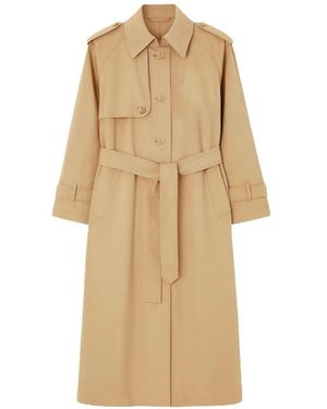 Frankie Shop "Riva" Cotton Trench Coat - Natural