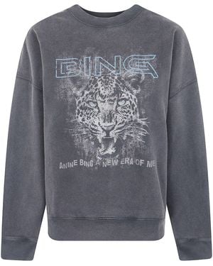Anine Bing Sweatshirt Main Feature "Miles" - Gray