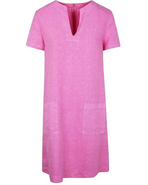 Aspesi Vneck Mini Dress - Pink