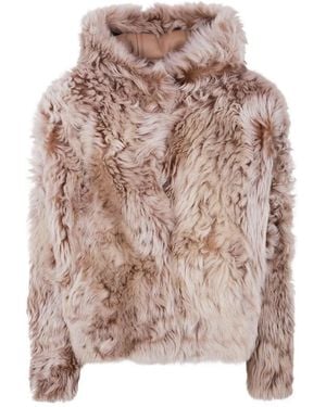 Yves Salomon "Hoodie 61Cm" Jacket - Pink