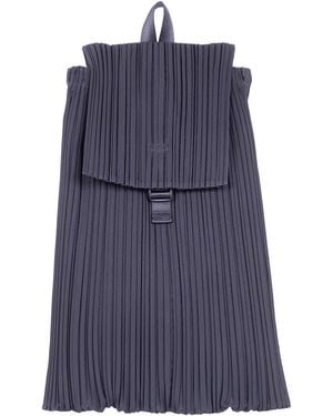Pleats Please Issey Miyake Zaino Snapsack "Pleats Snapsack" - Blue